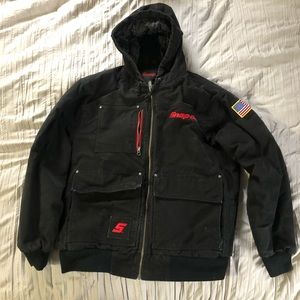 Mens hooded winter jacket